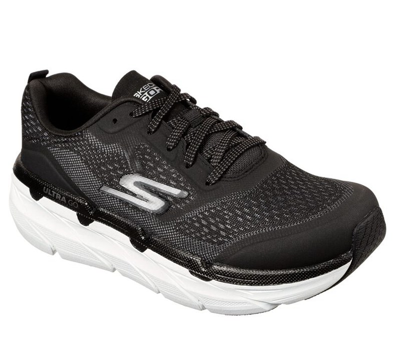 Skechers Dam Svarta/Vita Sneakers - Max Cushioning Premier - Sverige (BDGHY-1947)